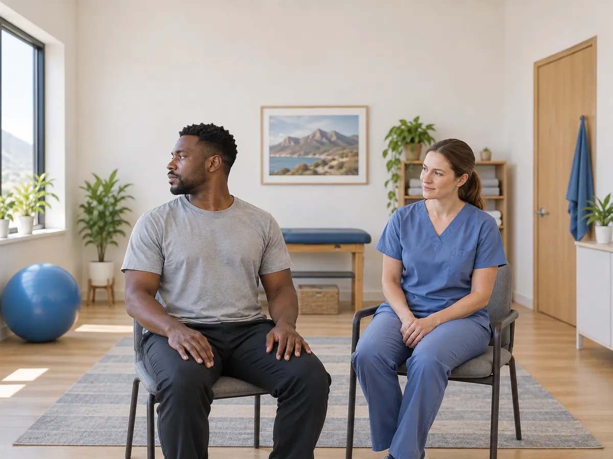 Illustrative seated neck movement assessment